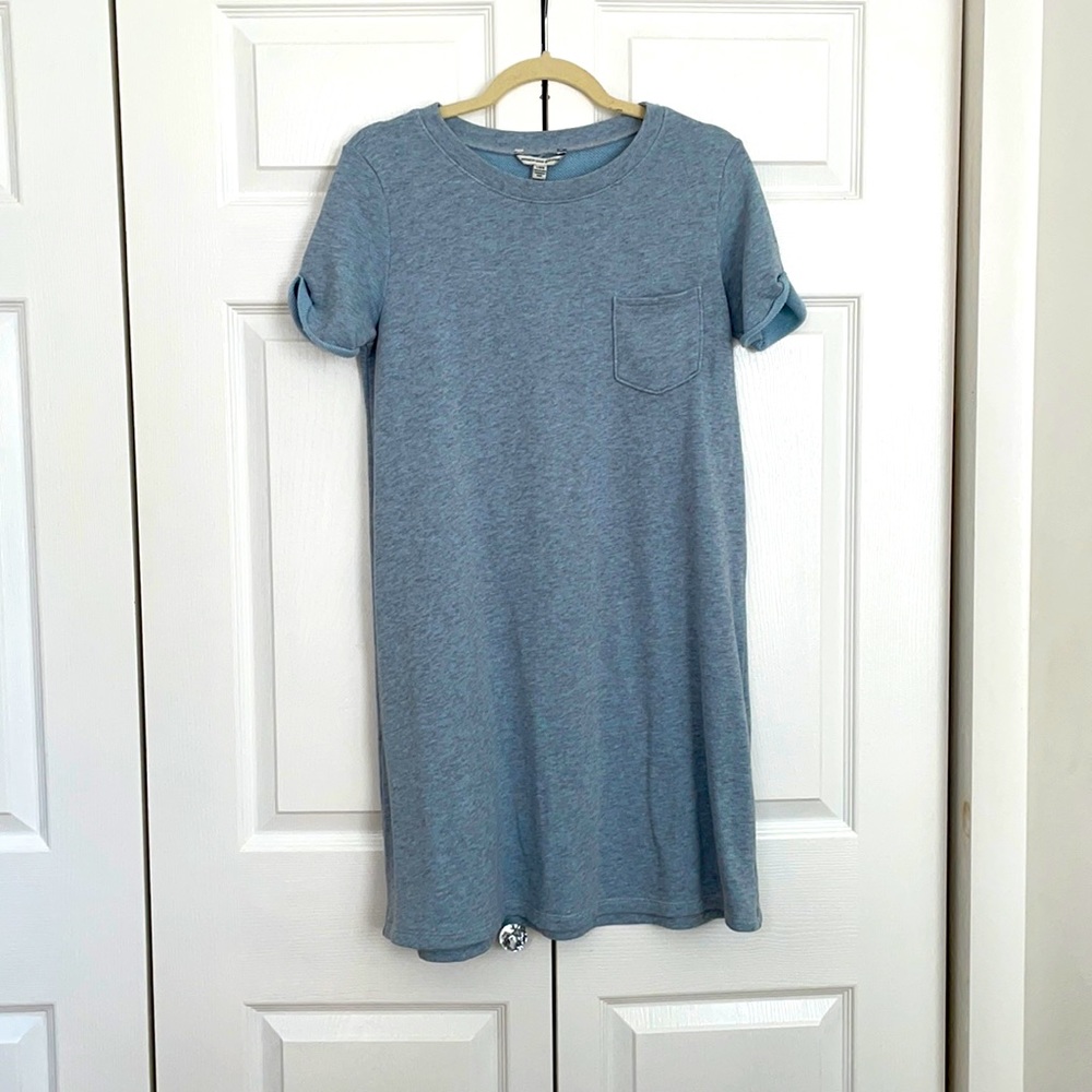 American Eagle Outfitters Blue T-Shirt Dress